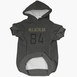 Cincinnati Bengals Tanner McLachlan Black Service Pet Hoodie for Dog & Cat