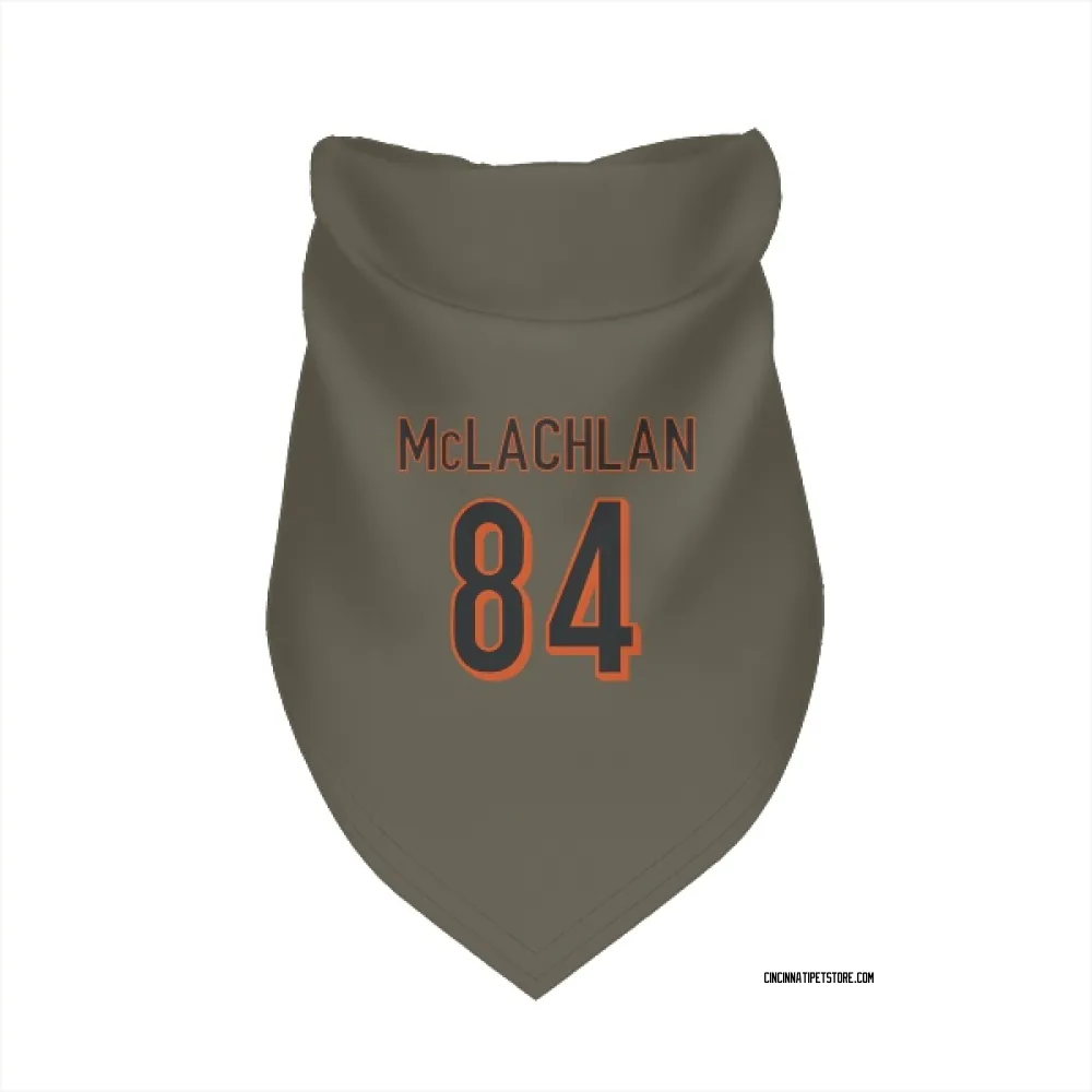 Cincinnati Bengals Tanner McLachlan Olive Pet Bandana for Dog & Cat