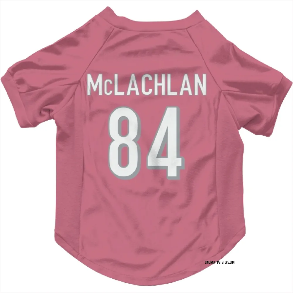 Cincinnati Bengals Tanner McLachlan Pink Pet Jersey for Dog & Cat