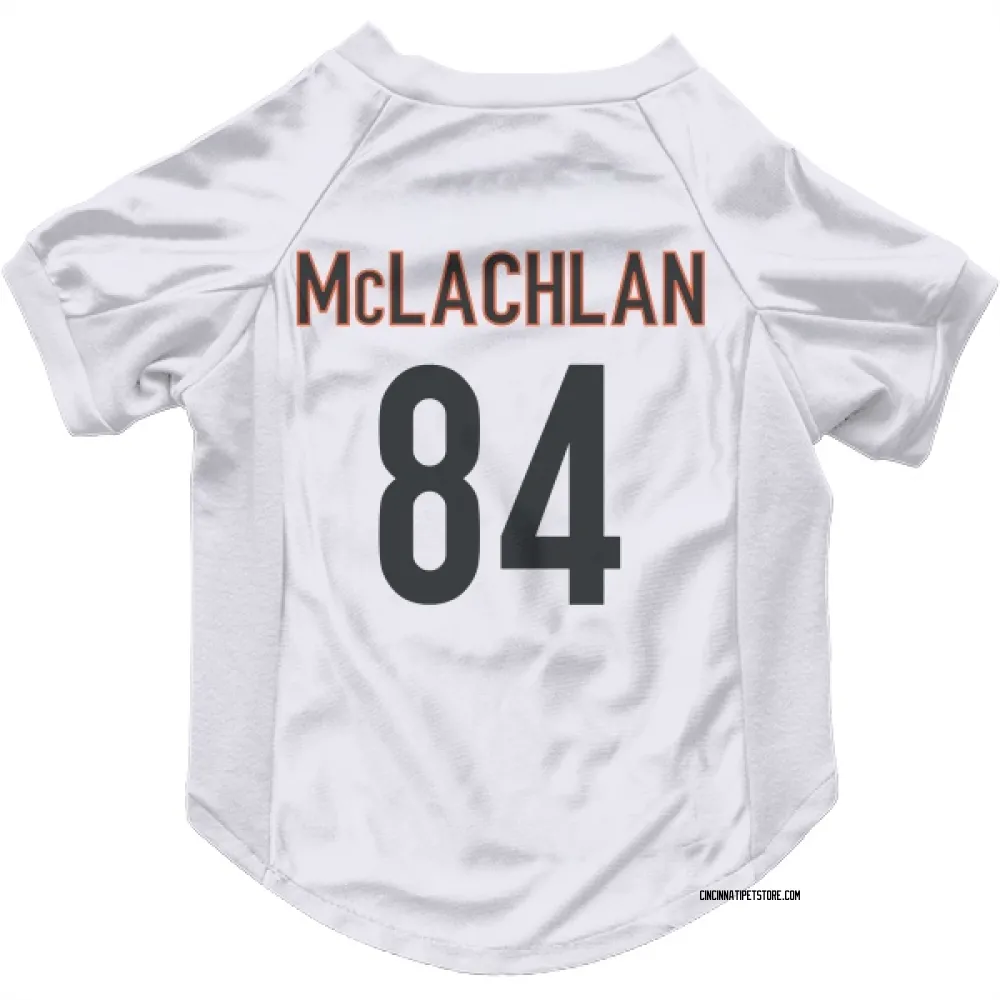 Cincinnati Bengals Tanner McLachlan White Pet Jersey for Dog & Cat