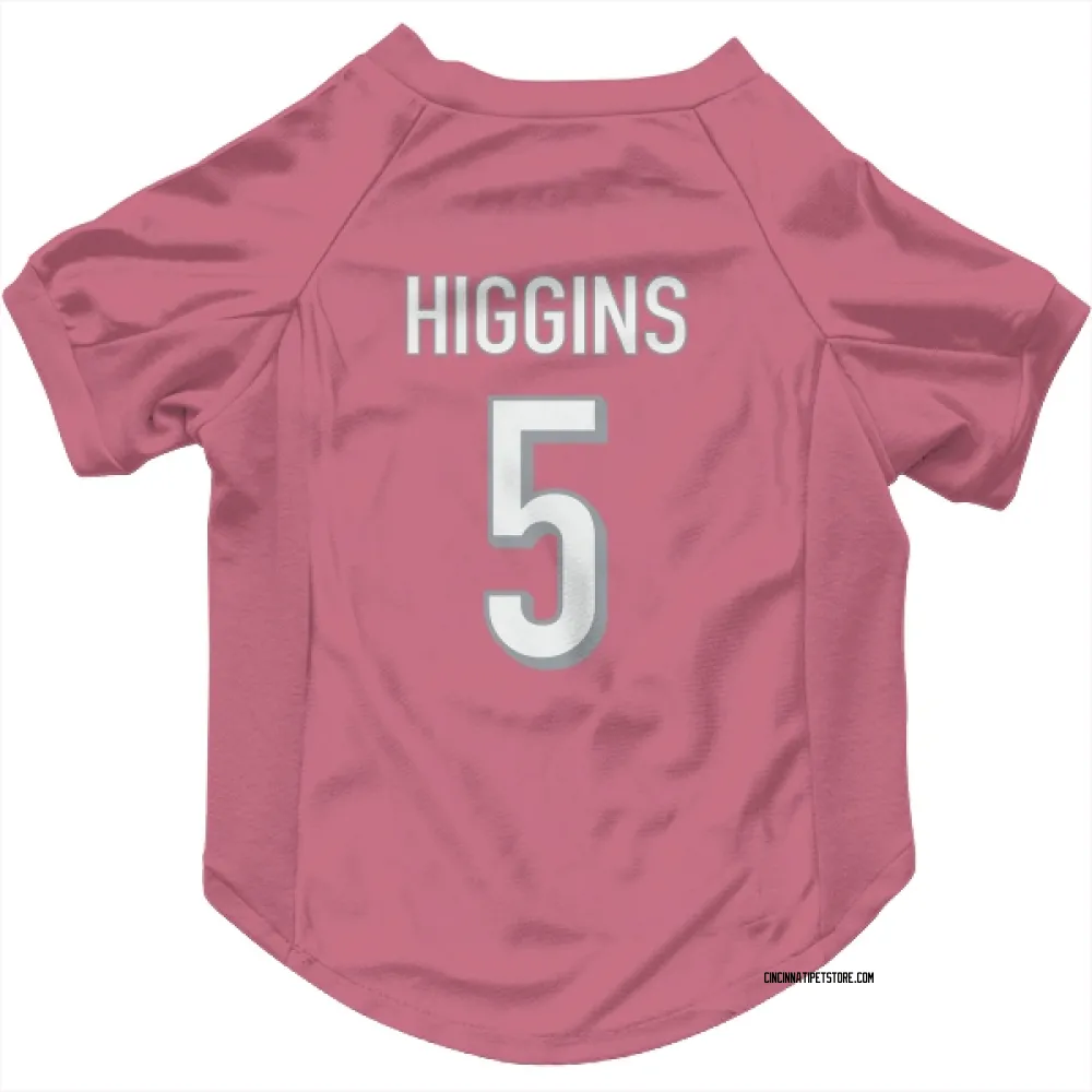 Cincinnati Bengals Tee Higgins Pink Pet Jersey for Dog & Cat