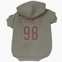 Cincinnati Bengals T.J. Slaton Jr. Olive Pet Hoodie for Dog & Cat