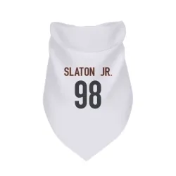 Cincinnati Bengals T.J. Slaton Jr. White Pet Bandana for Dog & Cat