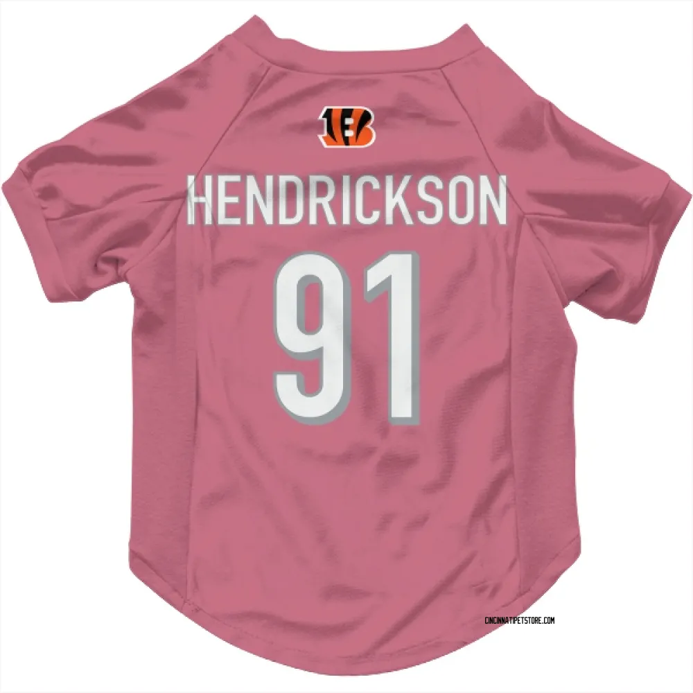 Cincinnati Bengals Trey Hendrickson Pink Pet Jersey for Dog & Cat ...