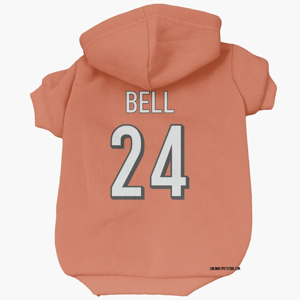 Cincinnati Bengals Vonn Bell Orange Pet Hoodie for Dog & Cat