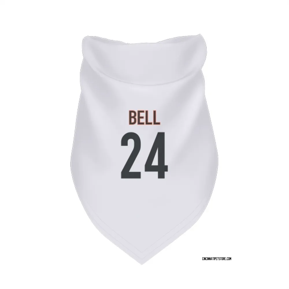 Cincinnati Bengals Vonn Bell White Pet Bandana for Dog & Cat