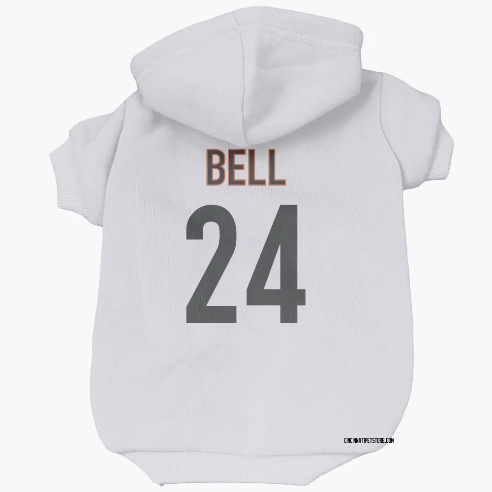 Cincinnati Bengals Vonn Bell White Pet Hoodie for Dog & Cat