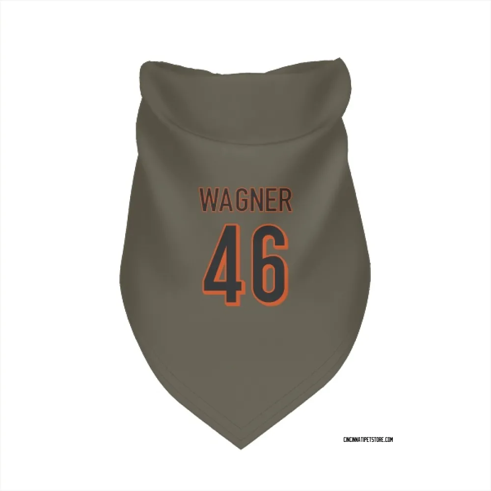Cincinnati Bengals William Wagner Olive Pet Bandana for Dog & Cat