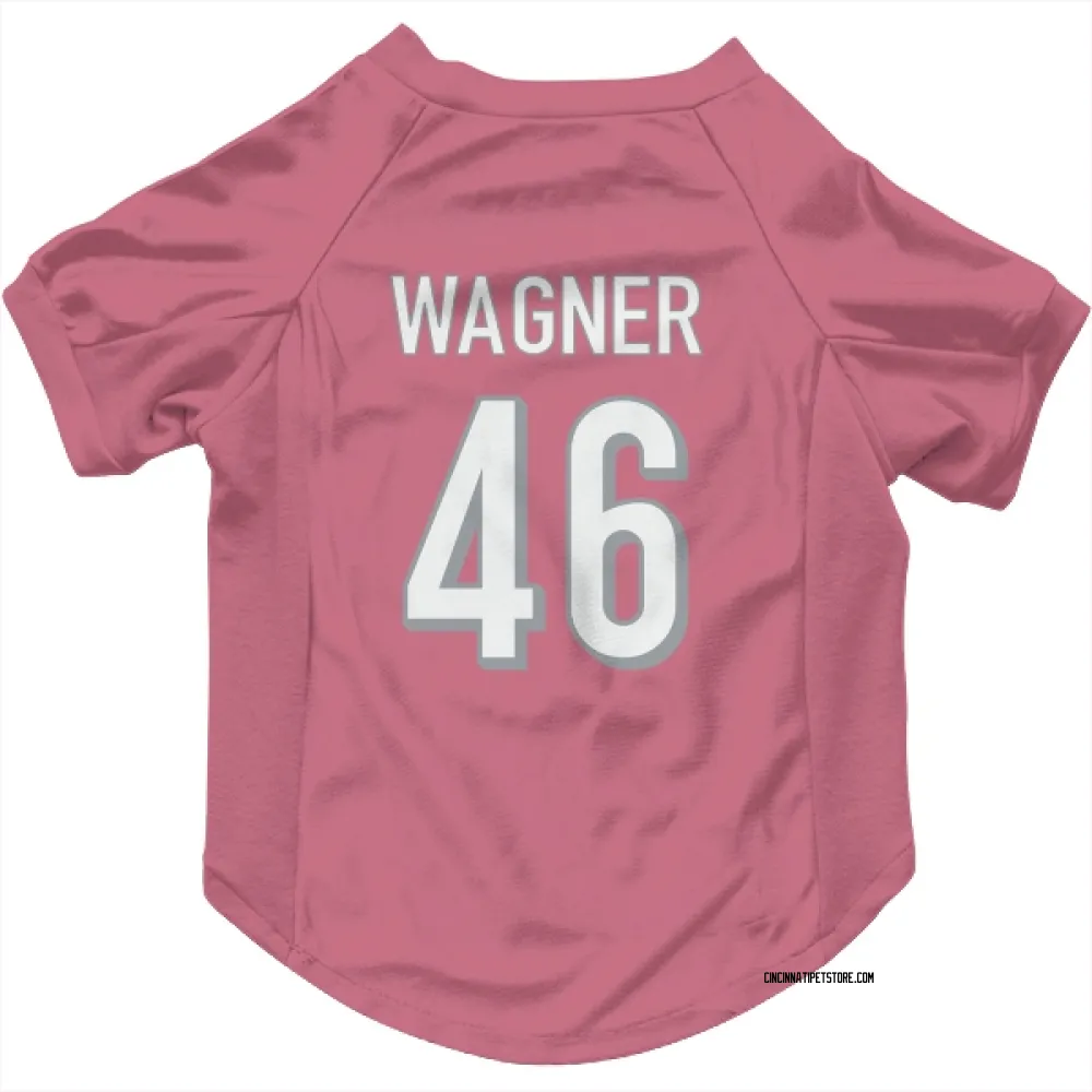 Cincinnati Bengals William Wagner Pink Pet Jersey for Dog & Cat