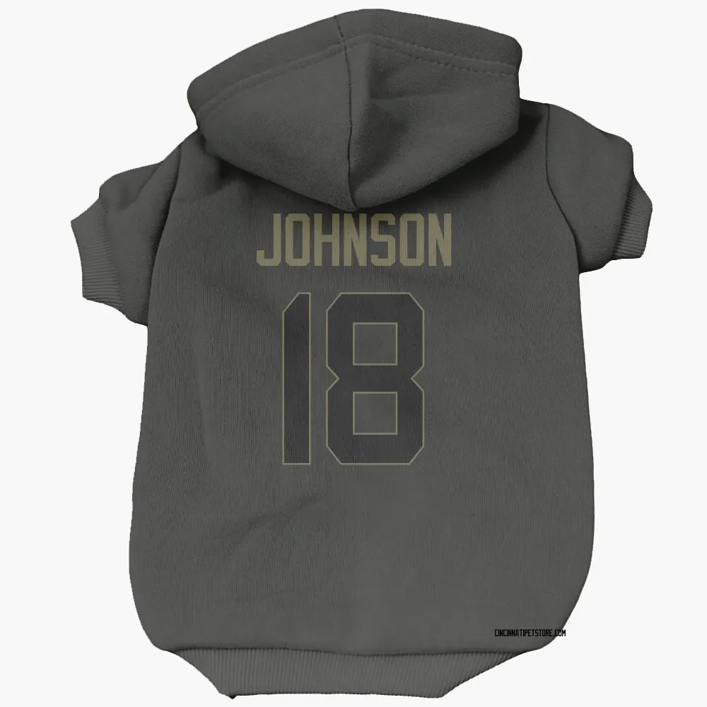 Cincinnati Bengals Xavier Johnson Black Service Pet Hoodie for Dog & Cat