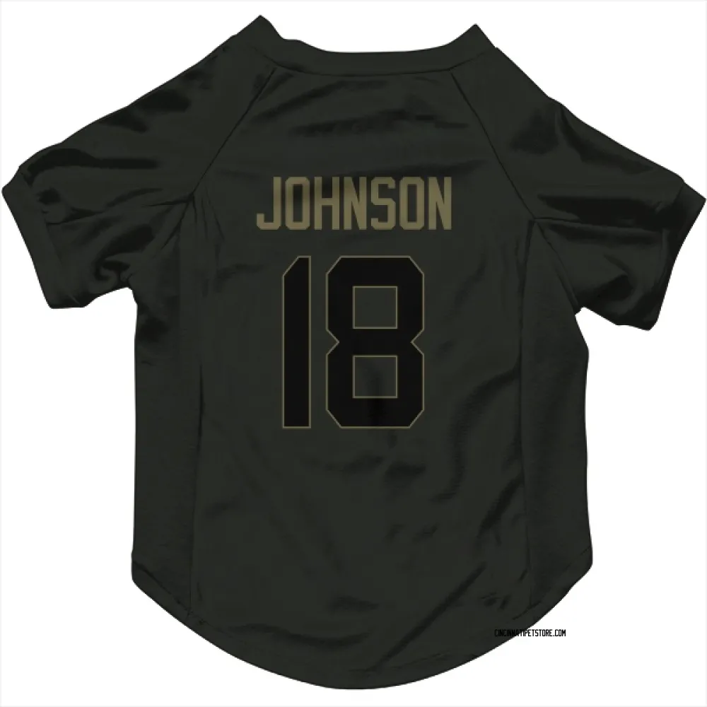Cincinnati Bengals Xavier Johnson Black Service Pet Jersey for Dog & Cat