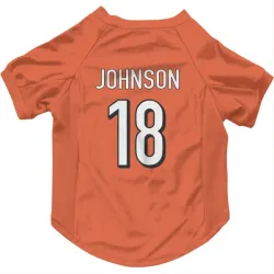 Cincinnati Bengals Xavier Johnson Orange Pet Jersey for Dog & Cat